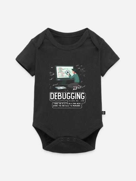 Debuggen - Baby Premium Kurzarmbody - Schwarz