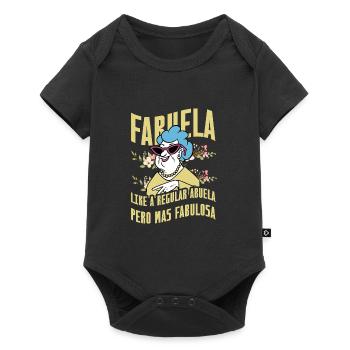 Fabuela - Baby Premium short-sleeve bodysuit - black - Front