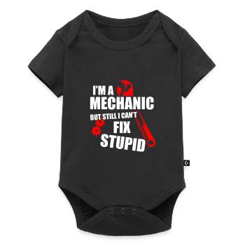 i'm a mechanic - Body à manches courtes Premium Bébé - noir - Devant
