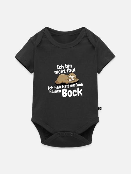 kein bock - Baby Premium Kurzarmbody - Schwarz