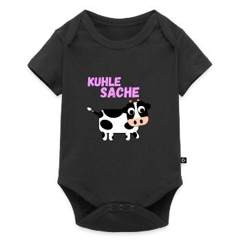 Kuhle Sache - Baby Premium Kurzarmbody - Schwarz - Vorne