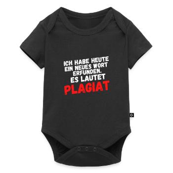 Plagiat - Baby Premium Kurzarmbody - Schwarz - Vorne