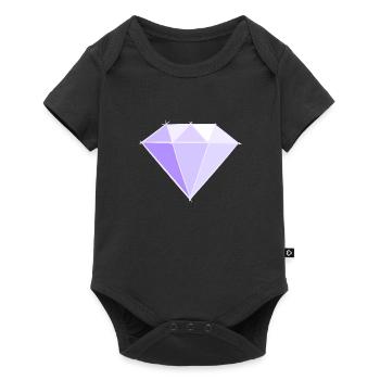 Gemstones: Diamond Drawing. Jewel symbol. - Baby Premium short-sleeve bodysuit - black - Front