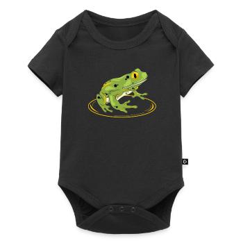 Frog - frog - toad - Baby Premium short-sleeve bodysuit - black - Front