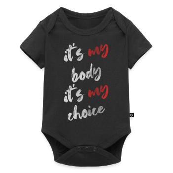 C'est mon corps, c'est mon choix - Body à manches courtes Premium Bébé - noir - Devant