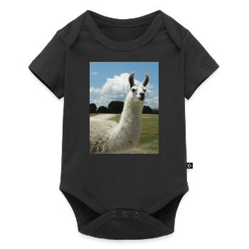 lama, alpaca, alpaca love, gift - Baby Premium short-sleeve bodysuit - black - Front