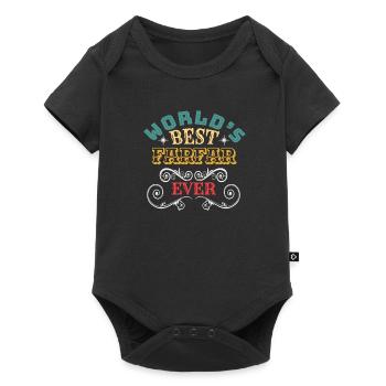 Worlds Best Farfar Ever - Baby Premium short-sleeve bodysuit - black - Front