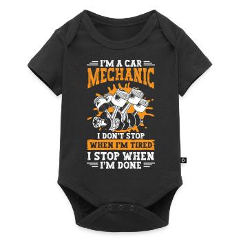 Mécanicien Artisan Réparation - Body à manches courtes Premium Bébé - noir - Devant
