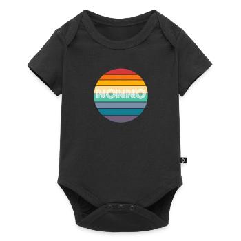 Rainbow Nonno Retro Vintage - Body à manches courtes Premium Bébé - noir - Devant