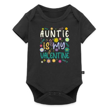 Tante est mon cadeau de La Saint-Valentin Saint-Valentin - Body à manches courtes Premium Bébé - noir - Devant