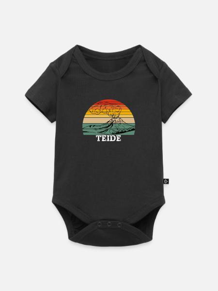 Teide - Body à manches courtes Premium Bébé - noir