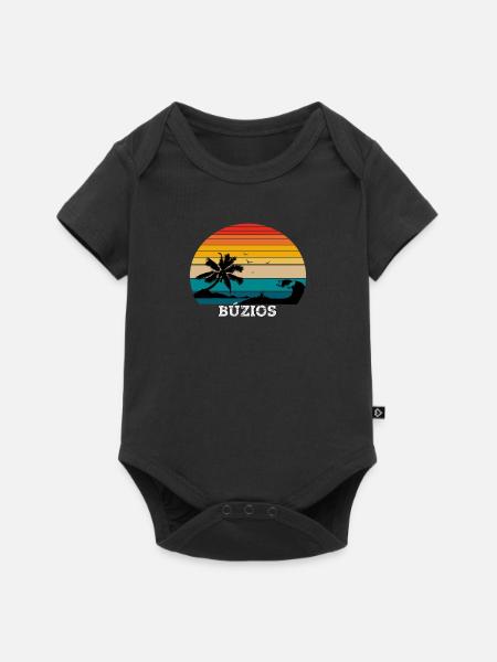 Plage de Buzios Rio de Janeiro - Body à manches courtes Premium Bébé - noir
