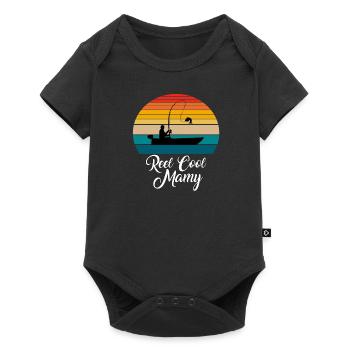 Cadeaux de pêche Reel Cool Mamy - Body à manches courtes Premium Bébé - noir - Devant