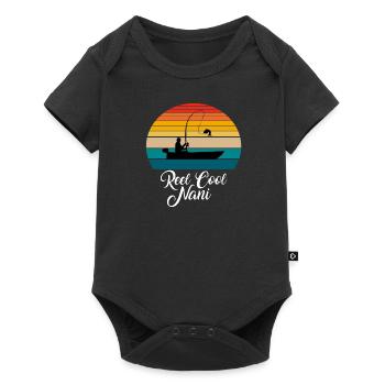 Reel Cool Nani Fishing Gifts - Baby Premium short-sleeve bodysuit - black - Front