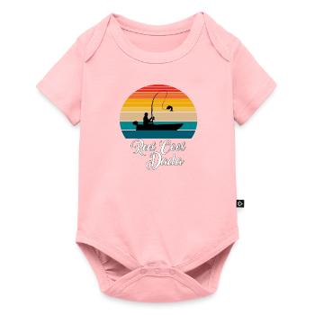 Reel Cool Dada Fishing Gifts - Baby Premium short-sleeve bodysuit - rose - Front