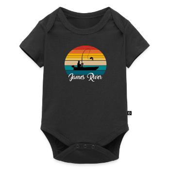James River Fishing Spot - Baby Premium short-sleeve bodysuit - black - Front