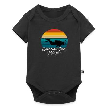 Barracuda Point Malaisie Plongée - Body à manches courtes Premium Bébé - noir - Devant