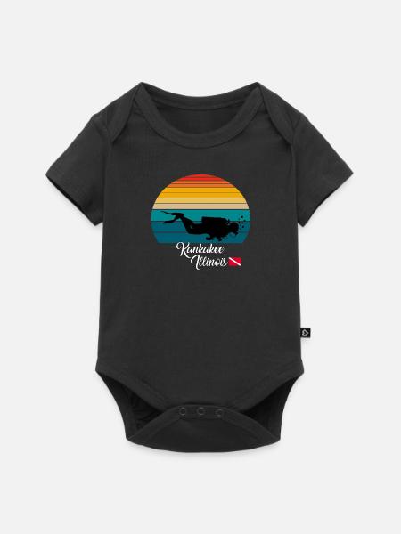 Kankakee Illinois Diving - Baby Premium Kurzarmbody - Schwarz