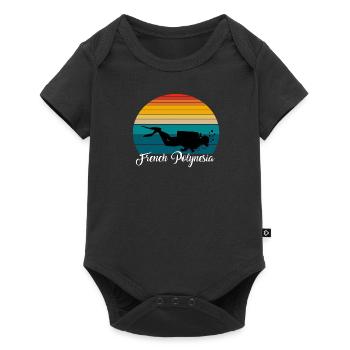 French Polynesia Scuba Diving Poison - Baby Premium short-sleeve bodysuit - black - Front