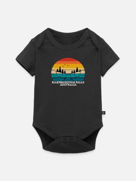 Ellenborough Falls Australia - Baby Premium Kurzarmbody - Schwarz