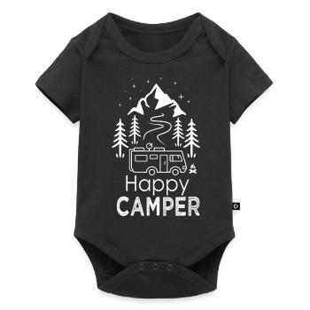 happy Camper Van camping car cadeau cool campeur - Body à manches courtes Premium Bébé - noir - Devant