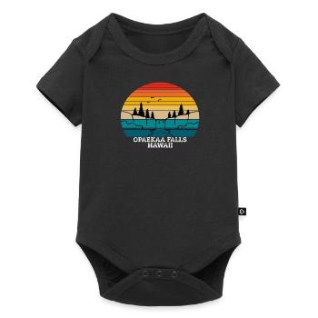 Opaekaa Falls Hawaii - Baby Premium Kurzarmbody - Schwarz - Vorne