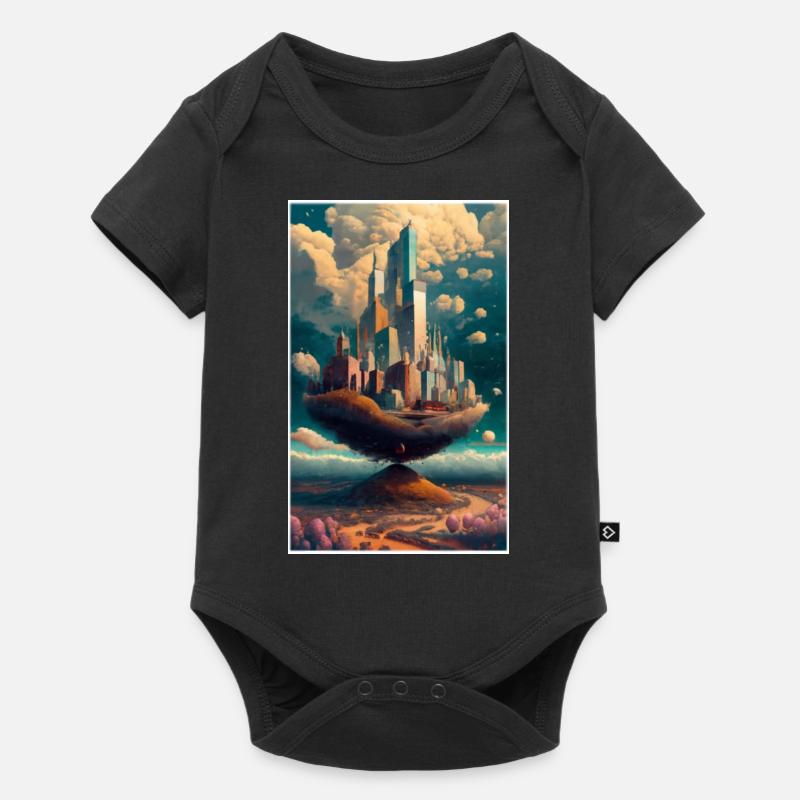 Ville de rêve - Body à manches courtes Premium Bébé - noir