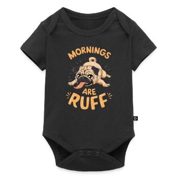Carlin - Les matins sont rudes - Body à manches courtes Premium Bébé - noir - Devant