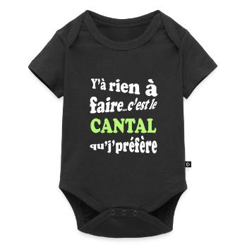 Y'a rien à faire c'est le cantal que je préfère - Body à manches courtes Premium Bébé - noir - Devant