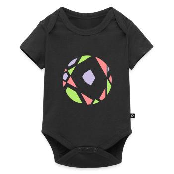 sphère abstraite - Body à manches courtes Premium Bébé - noir - Devant