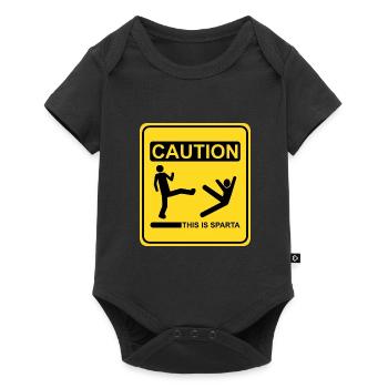 Beware this is sparta - Funny Spartans - Baby Premium short-sleeve bodysuit - black - Front