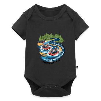 Christian Inspiration Philippians 4:13 - Baby Premium short-sleeve bodysuit - black - Front