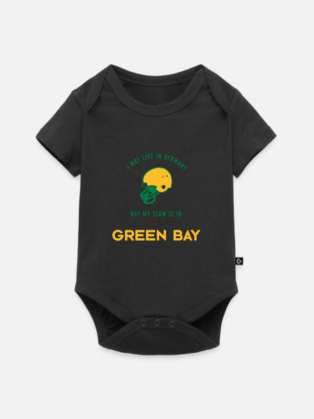 Green Bay - Baby Premium Kurzarmbody - Schwarz