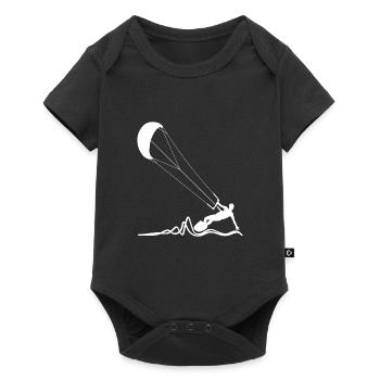 Kitesurfers - Body à manches courtes Premium Bébé - noir - Devant