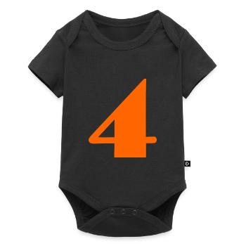 4 YEARS,4TH BIRTHDAY,4 YEARS ANNIVERSARY - Baby Premium short-sleeve bodysuit - black - Front