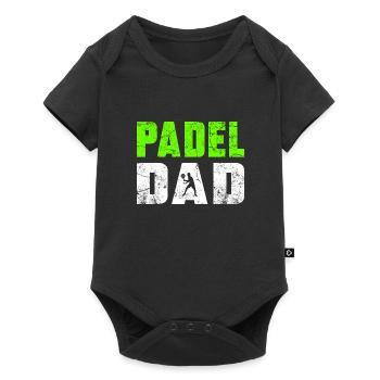 Padel Dad - Baby Premium short-sleeve bodysuit - black - Front