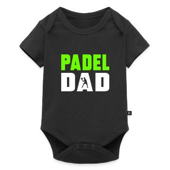 Padel Dad - Baby Premium short-sleeve bodysuit - black - Front