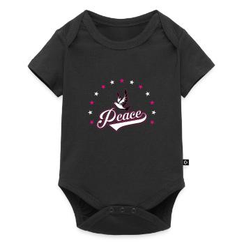 Paix - Body à manches courtes Premium Bébé - noir - Devant