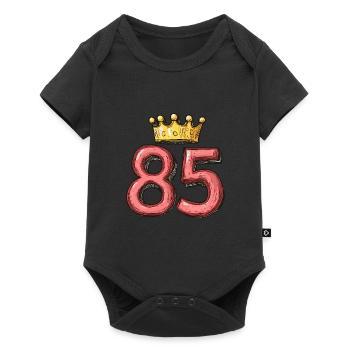 85 Number Crown - Baby Premium short-sleeve bodysuit - black - Front