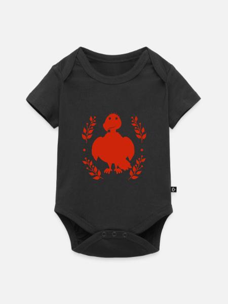 Geier - Greifvogel - Baby Premium Kurzarmbody - Schwarz