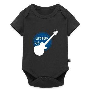 Guitar - Guitar / Let's Rock !!!! Rock band - Baby Premium short-sleeve bodysuit - black - Front