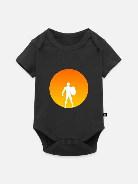 Hero sun - Baby Premium short-sleeve bodysuit - black