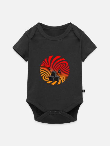 Spirale - Baby Premium Kurzarmbody - Schwarz