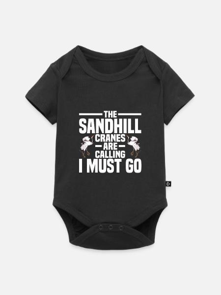 Kanadischer Kranich - Baby Premium Kurzarmbody - Schwarz