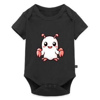 Hummer Krebs Halloween Comic Geist - Baby Premium Kurzarmbody - Schwarz - Vorne