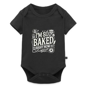 Ich bin gerade so gebacken - Baby Premium Kurzarmbody - Schwarz - Vorne