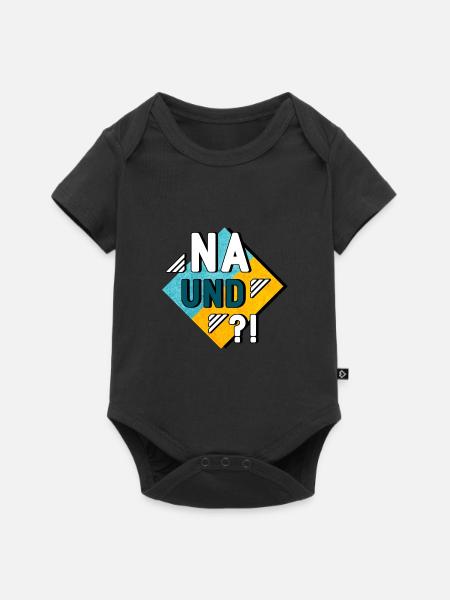 Na und - Baby Premium Kurzarmbody - Schwarz