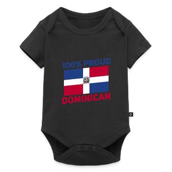Dominicain - Body à manches courtes Premium Bébé - noir - Devant