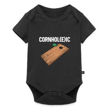 Cornhole Player - Baby Premium short-sleeve bodysuit - black - Front