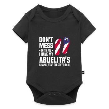 Puerto Rico Flagge | Puerto Ricaner Geschenkideen - Baby Premium Kurzarmbody - Schwarz - Vorne